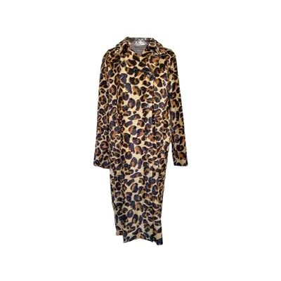 Naisten pitkäsiima tekoturkisleoparditakki